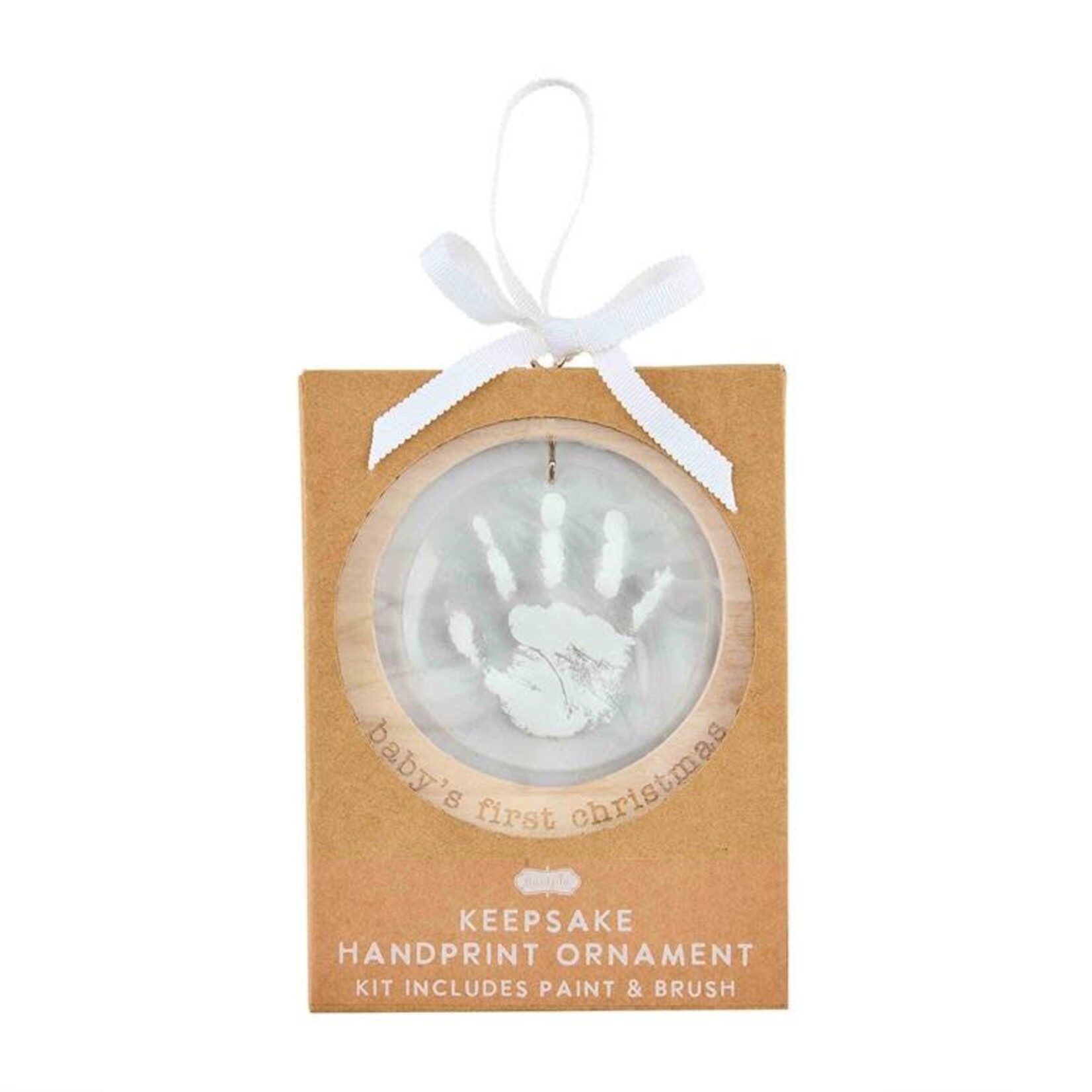 Mud Pie Acrylic Handprint Ornament