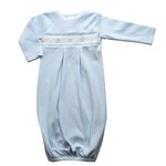 Baby Threads Blue Smocked Sweet Baby Boy Gown