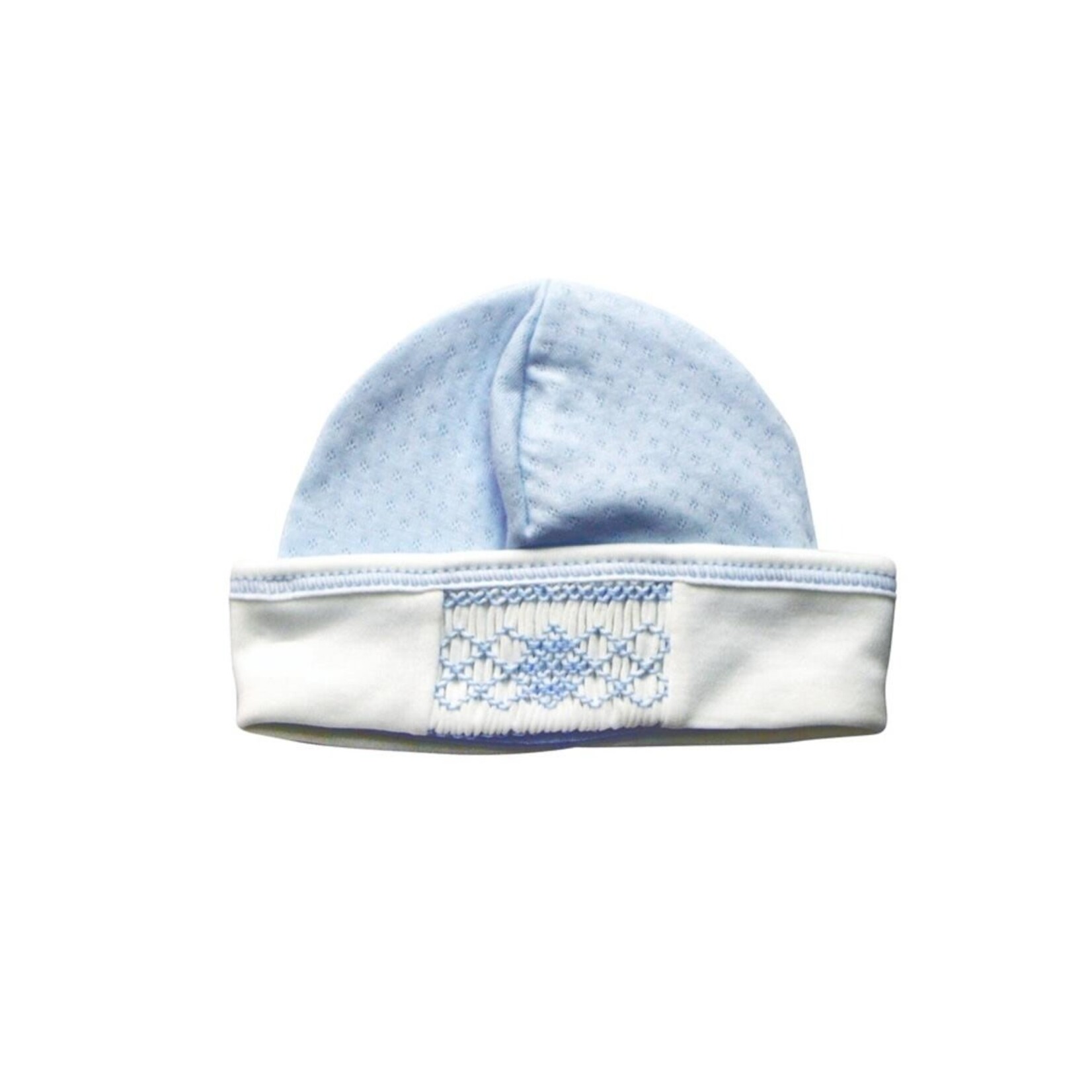 Baby Threads Blue Smocked Sweet Baby Boy Hat