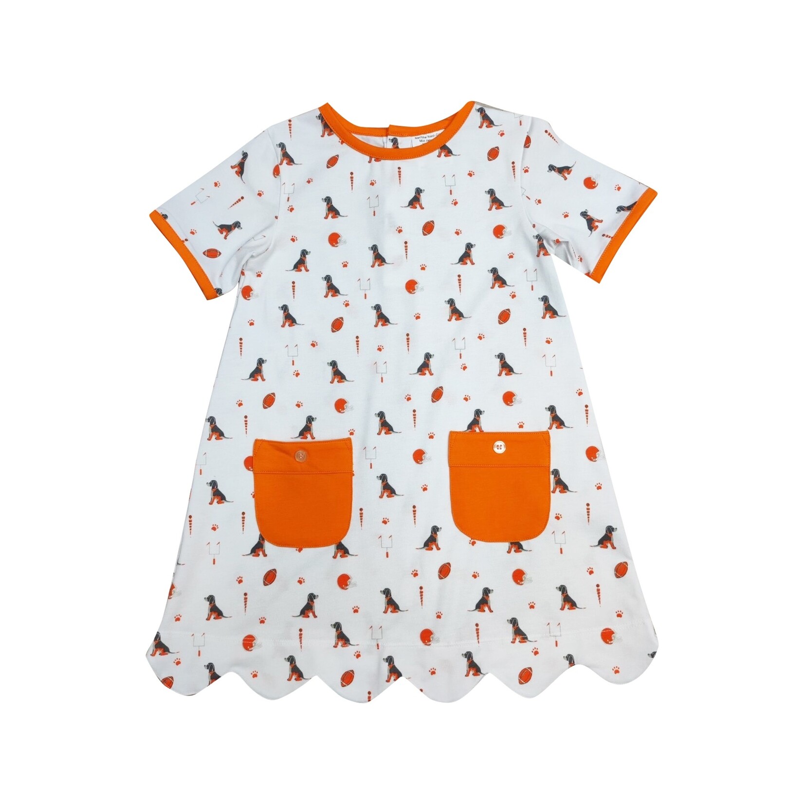 Ishtex Hound Dog  Print A-Line Dress