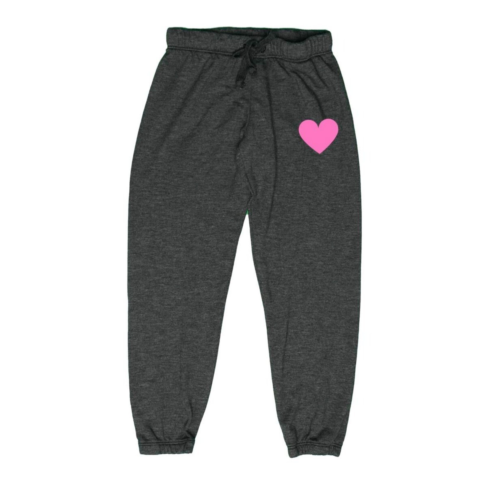 T2Love Black Pink Heart Cuff Pants