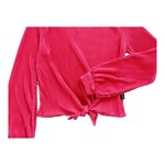 T2Love Pink Morrocco Tie Front Top