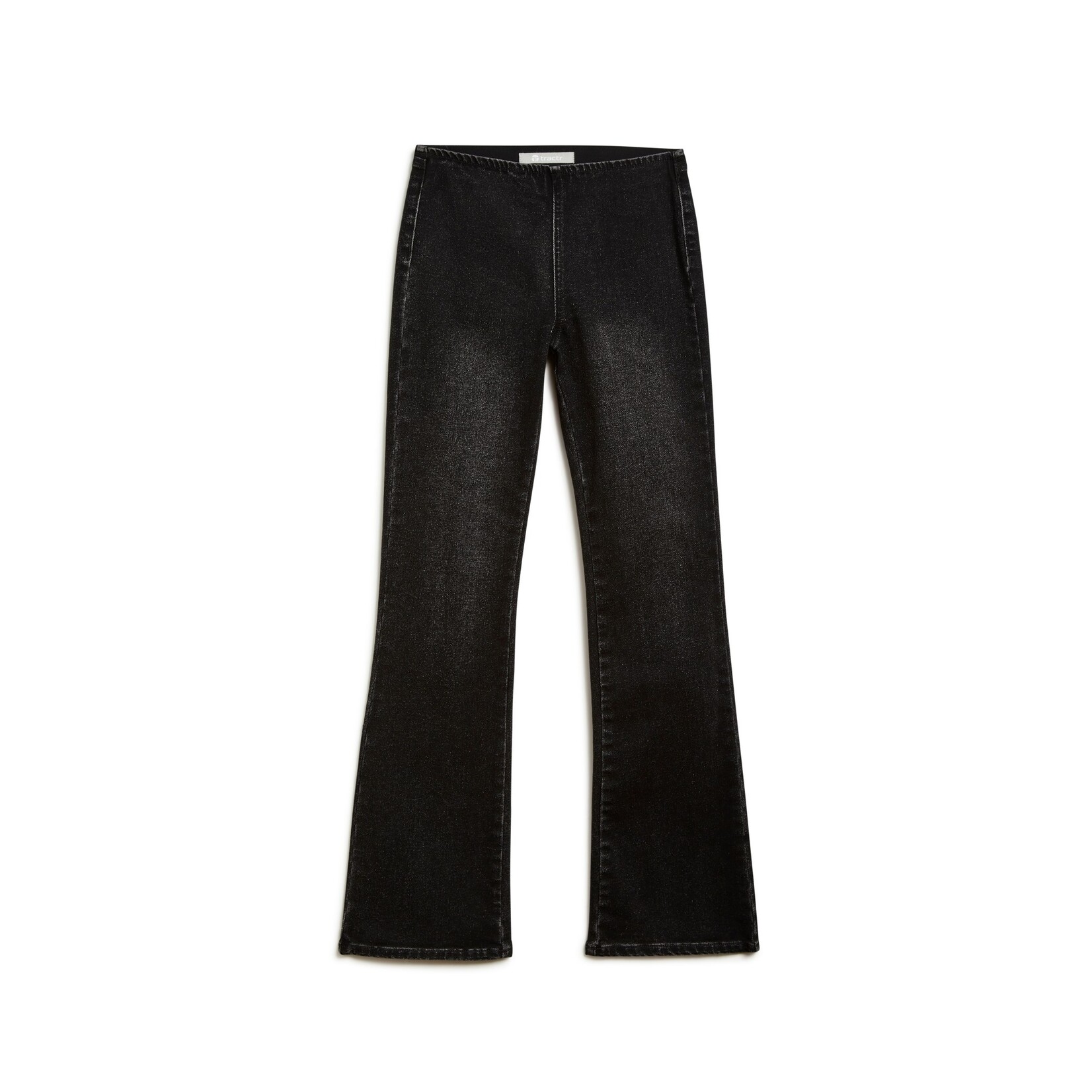 Tractr Black Wash Flare Jean