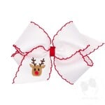 Wee Ones Moonstitch Emb Holiday Bow