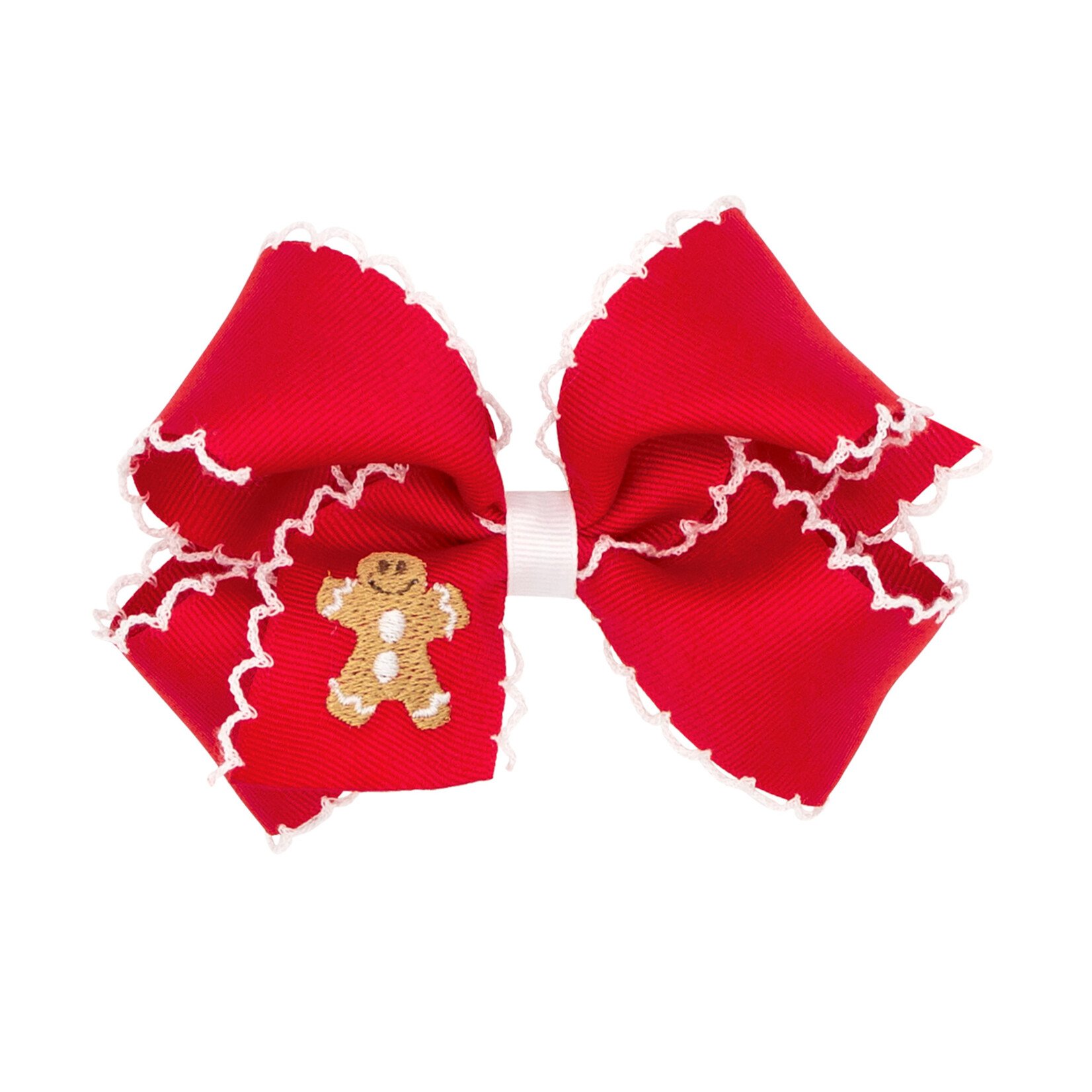 Wee Ones Moonstitch Emb Holiday Bow