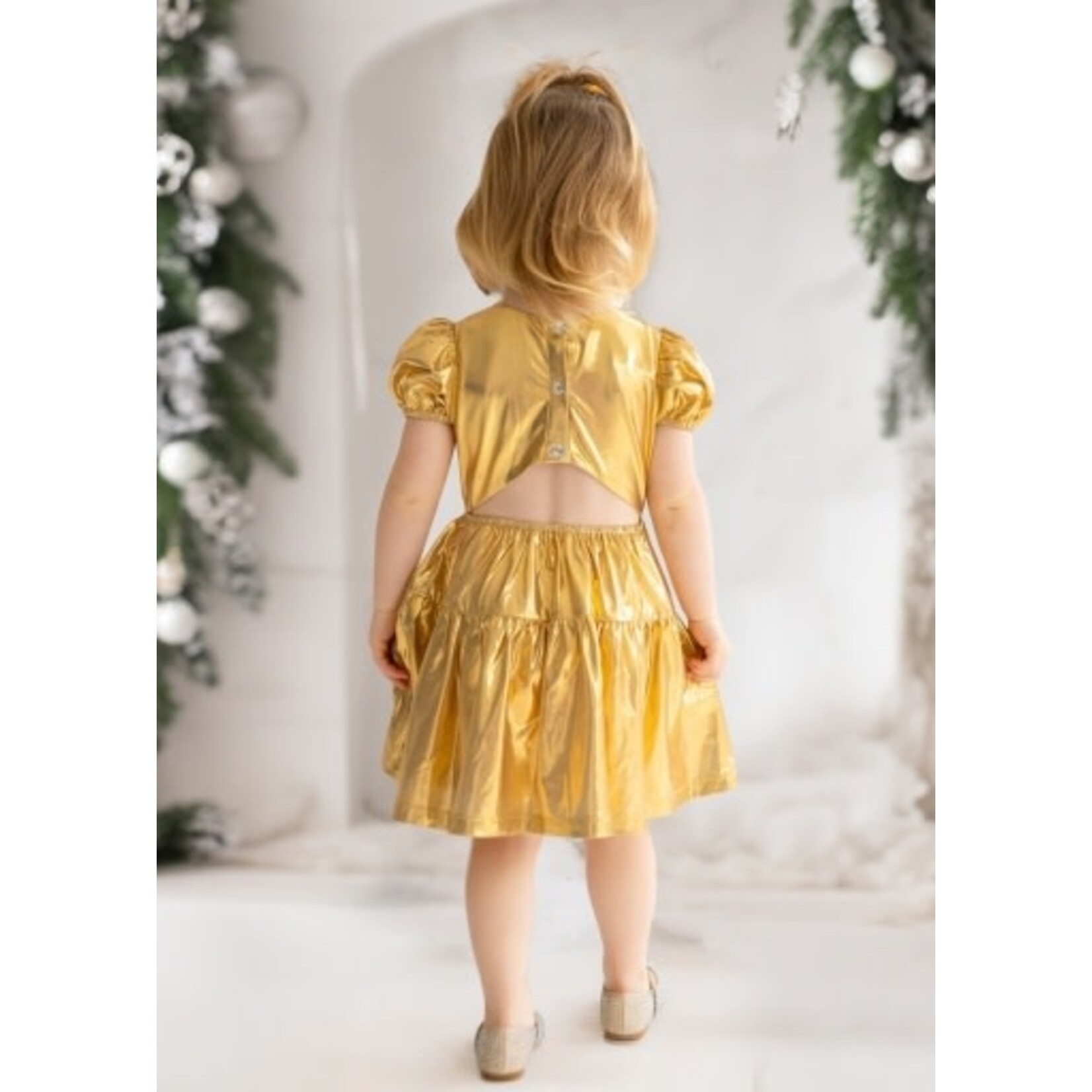 Mabel and Honey Yellow Ring a Ding Ding Dress