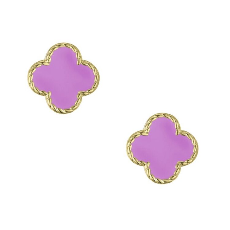 Lily Nily Four Leaf Clover Stud Earrings