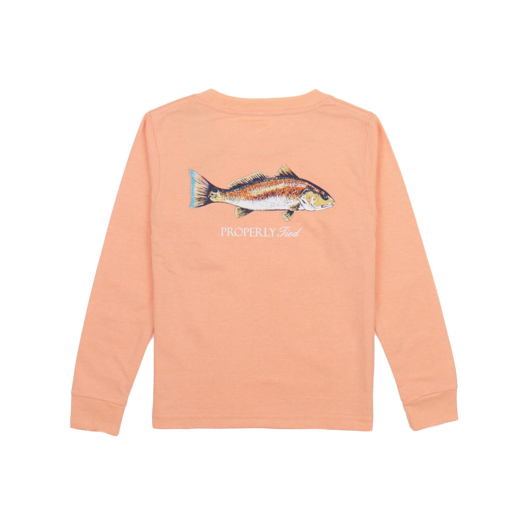 Properly Tied Redfish LS Melon Tee