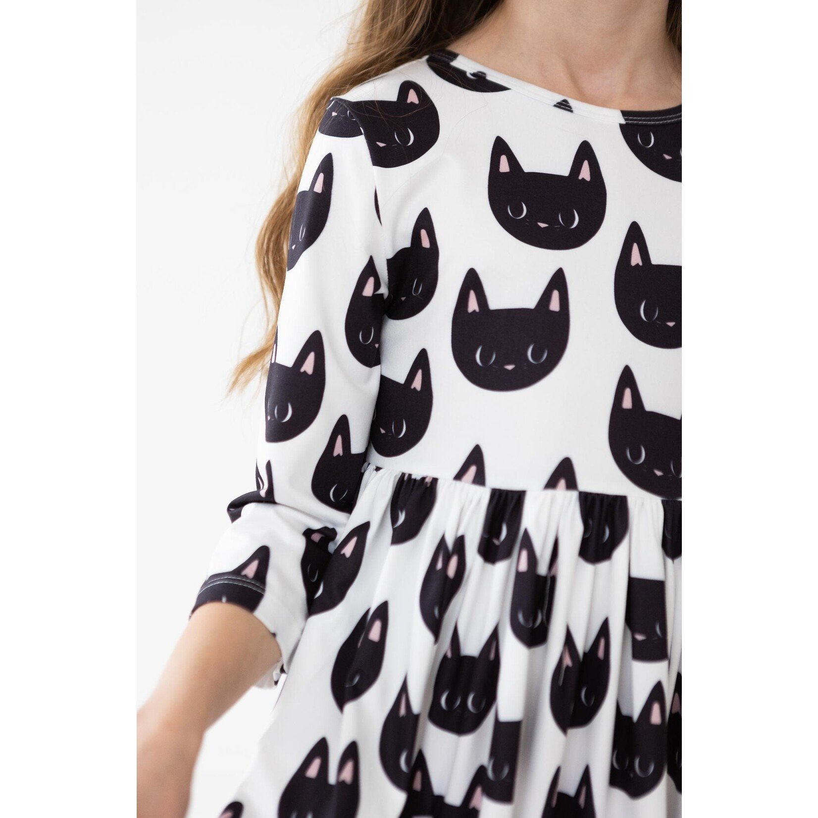 Mila & Rose Purrfect Cat Twirl Dress