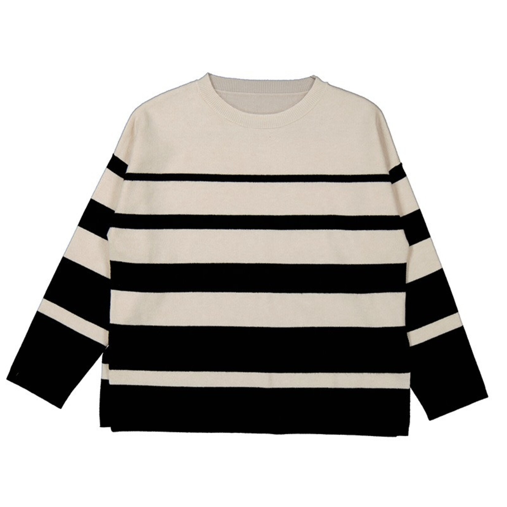 Mayoral Black Striped Sweater