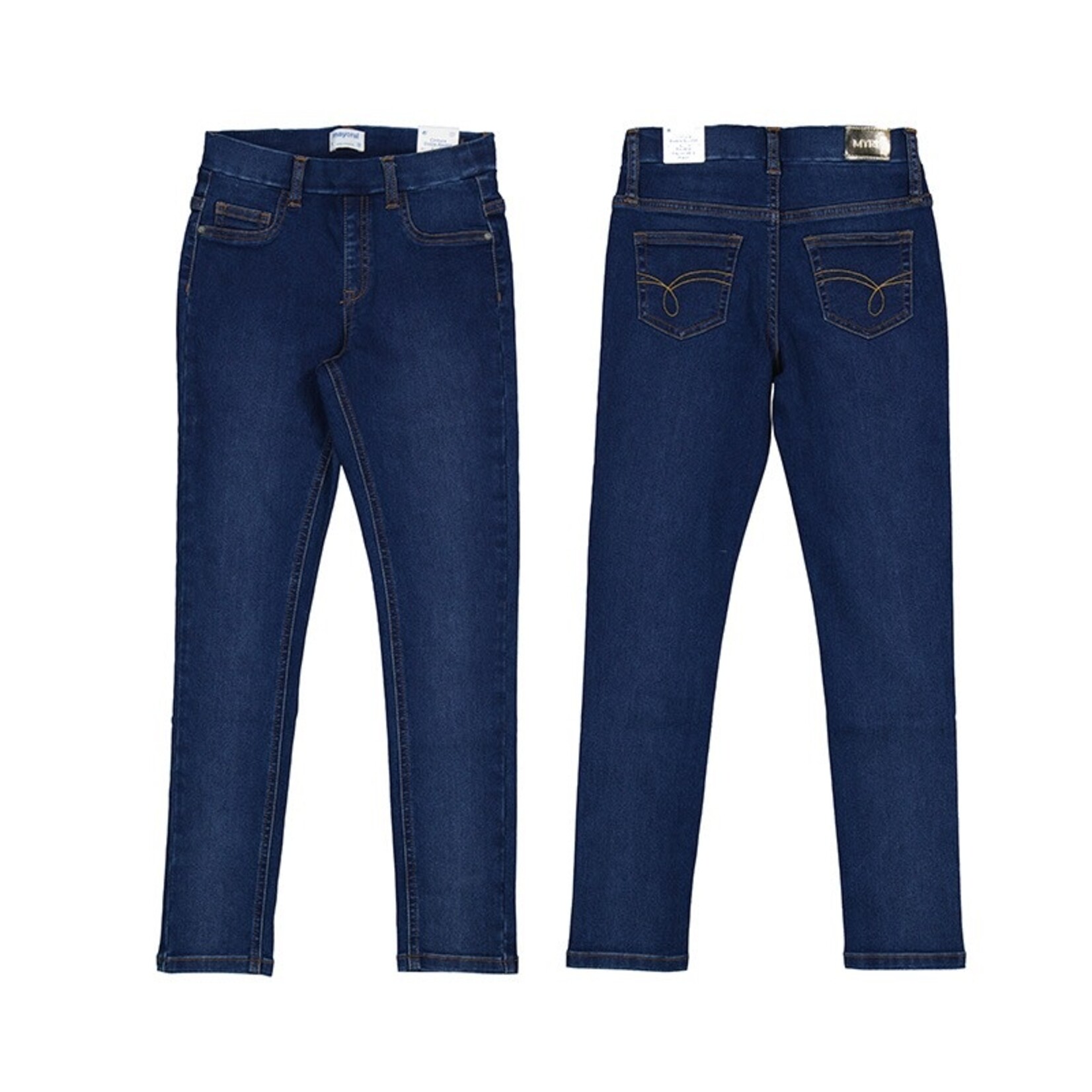 Mayoral Dark Denim Pull on Jeans