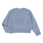 Mayoral Indigo V Textured Sweater