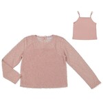 Mayoral Fuzzy LS Shirt Set