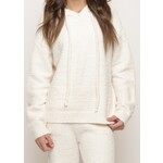 Kaveah Ecru Sherpa Hoodie