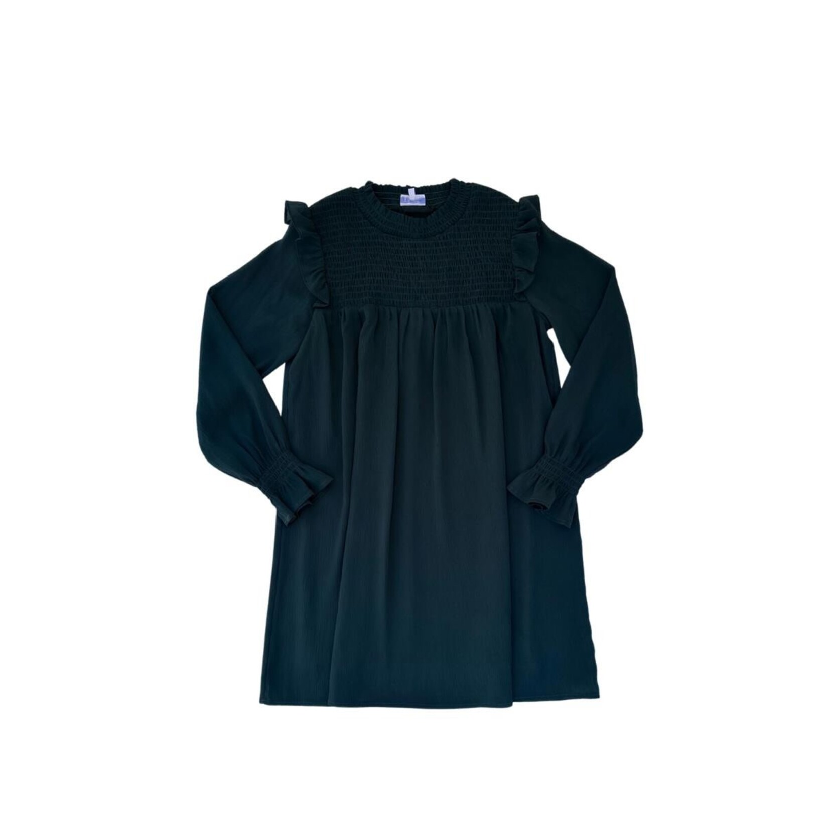 Pleat Lottie Dress Dark Green