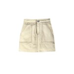 Pleat Sydney Skirt Cream and Tan