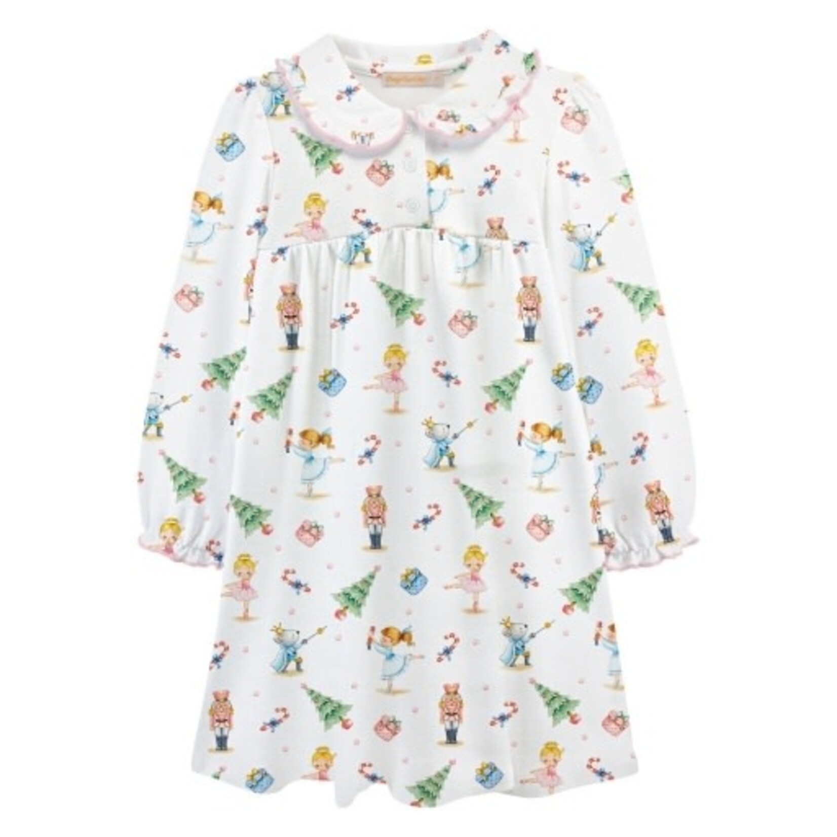 Baby Club Chic clara and the nutcracker 2 printed toddler dress w/round collar