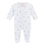 Baby Club Chic Blue Counting Sheep Zip Footie