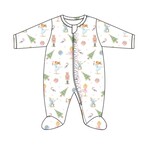 Baby Club Chic Nutcracker Ruff Zip Footie