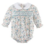 Baby Club Chic Smocked Floral Bubble