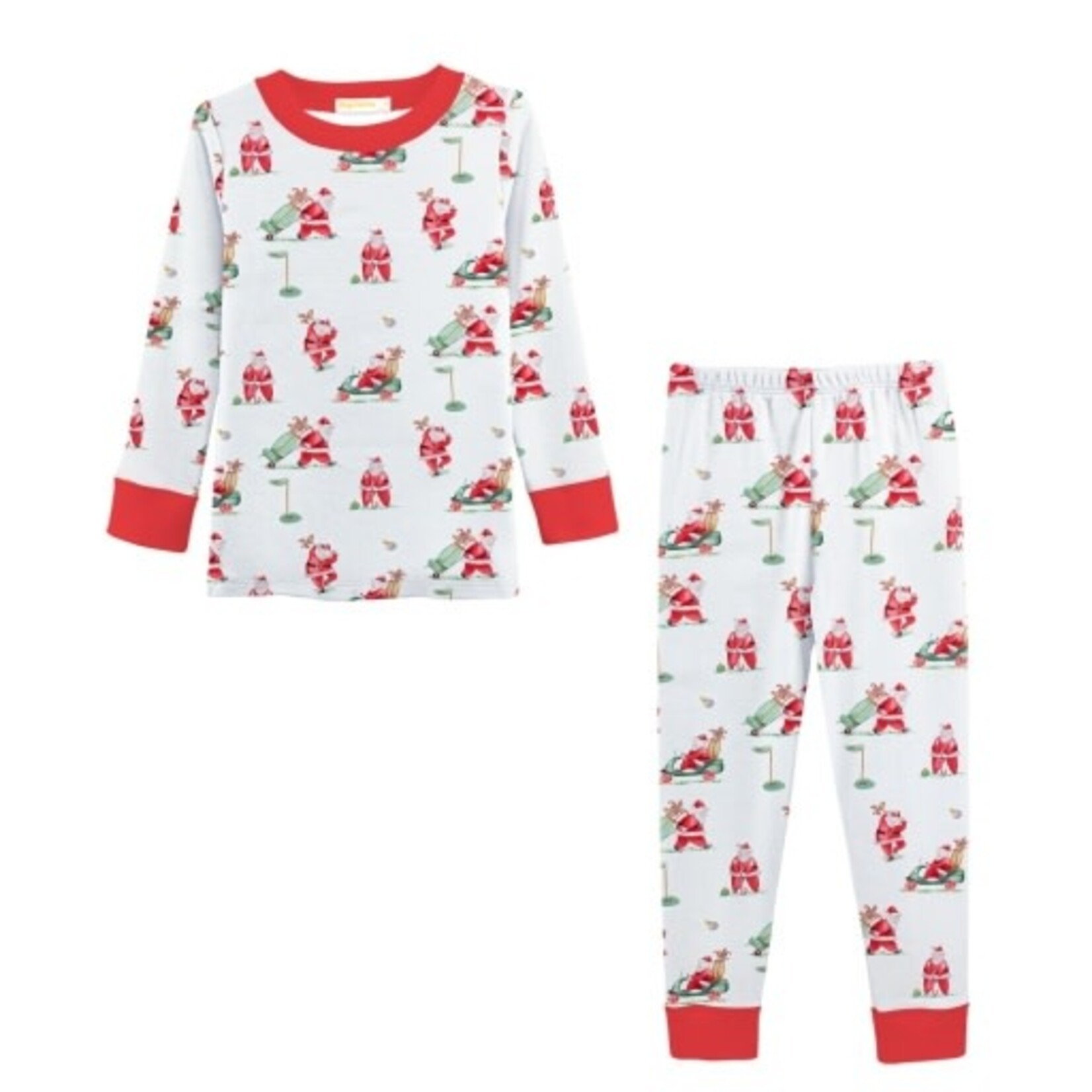 Baby Club Chic santa's golf printed kid set