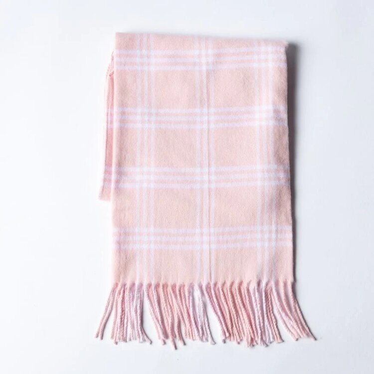 A Soft Idea ASI Check Flannel Fringe Blanket