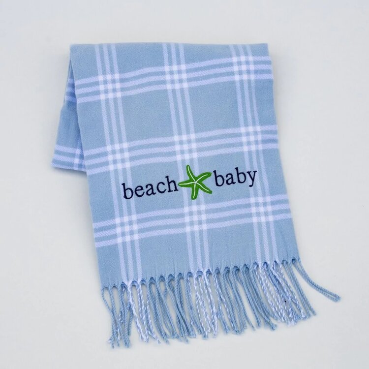 A Soft Idea ASI Check Flannel Fringe Blanket