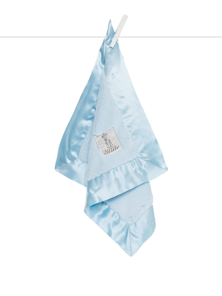 Little Giraffe Luxe Blanky-Blue