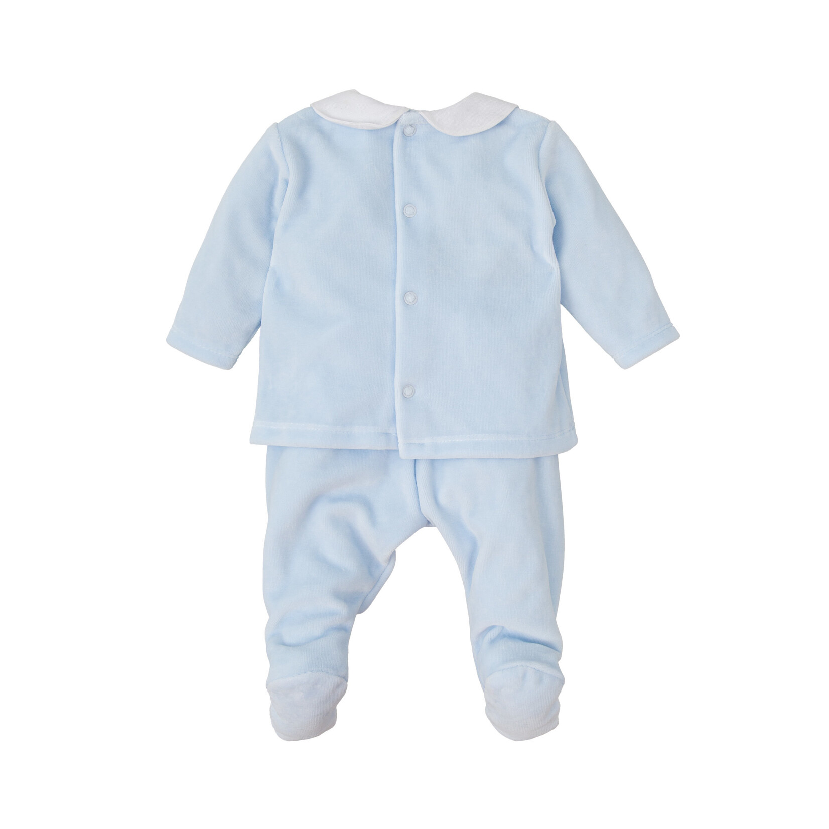 Babidu LT Blue Velour Pant Set