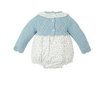 Babidu Blue Floral Sweater Bubble