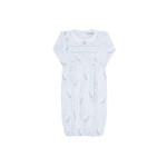 Nella Pima Blue Giraffe Smocked Gown