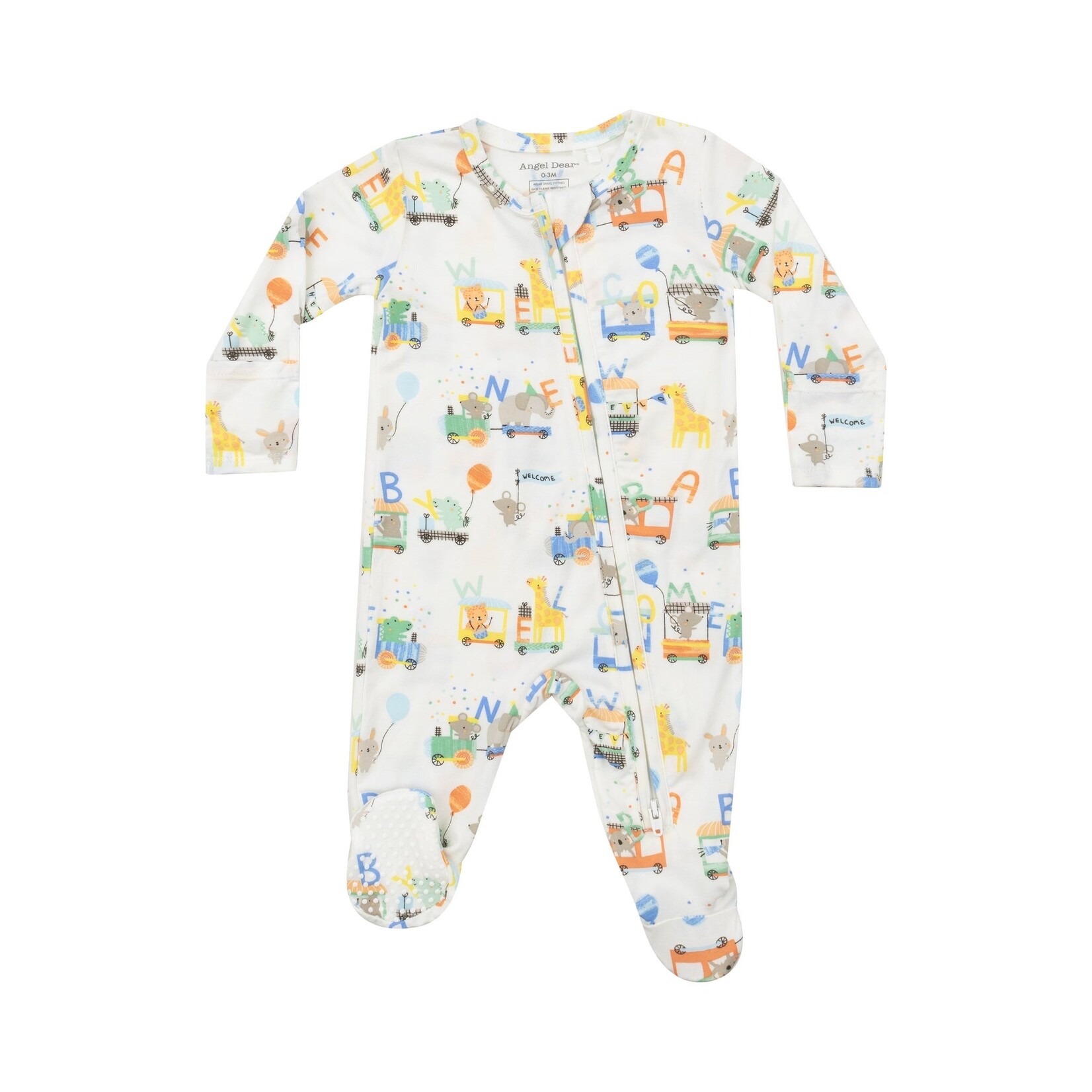 Angel Dear Animal Train - 2 Way Zipper Footie