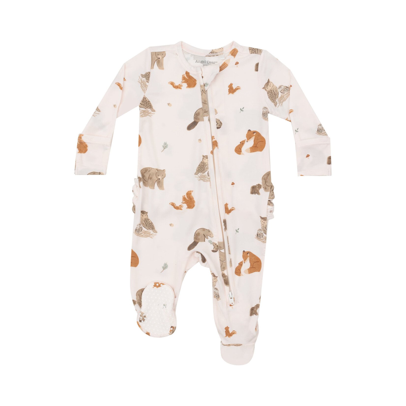 Angel Dear Pink Woodland Animals Ruff Footie