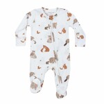 Angel Dear Blue Woodland Animals Footie