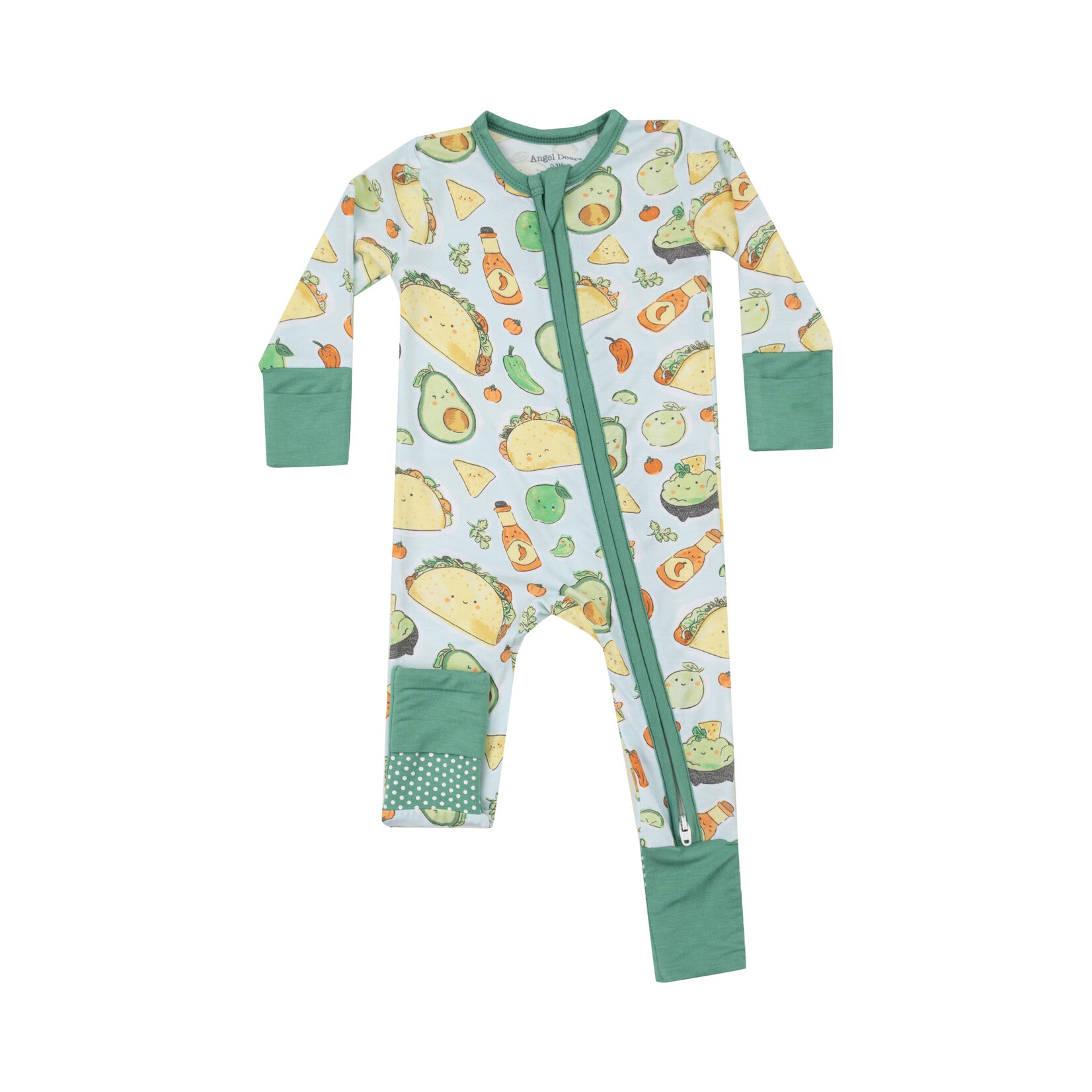 Angel Dear Happy Tacos Zip Romper