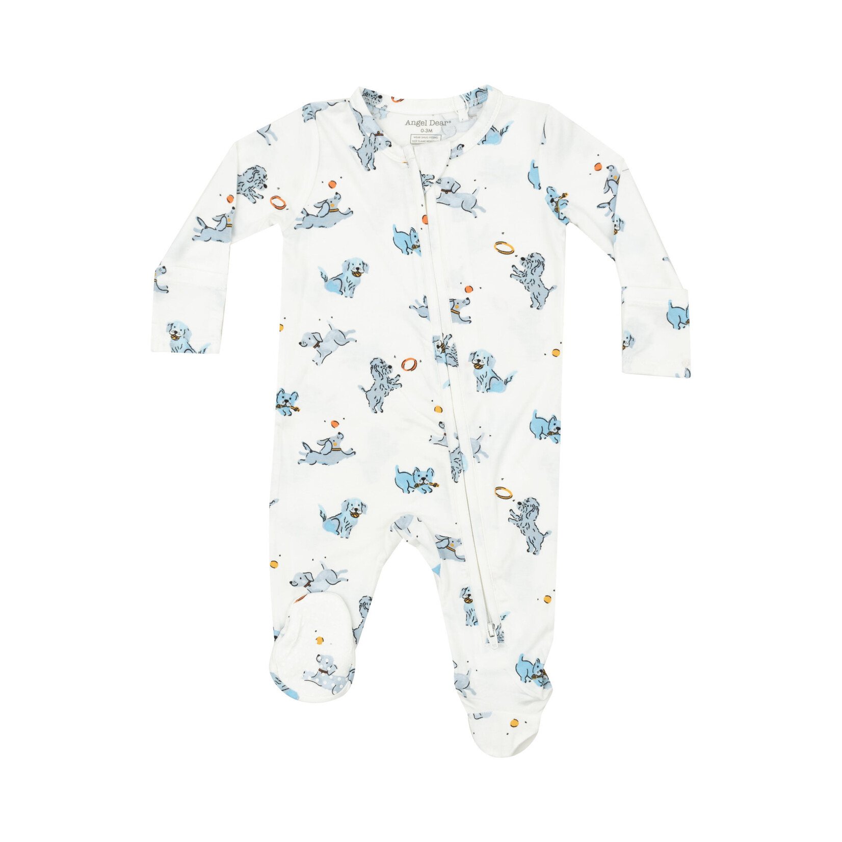 Angel Dear Playful Puppies 2-Way Zip Footie