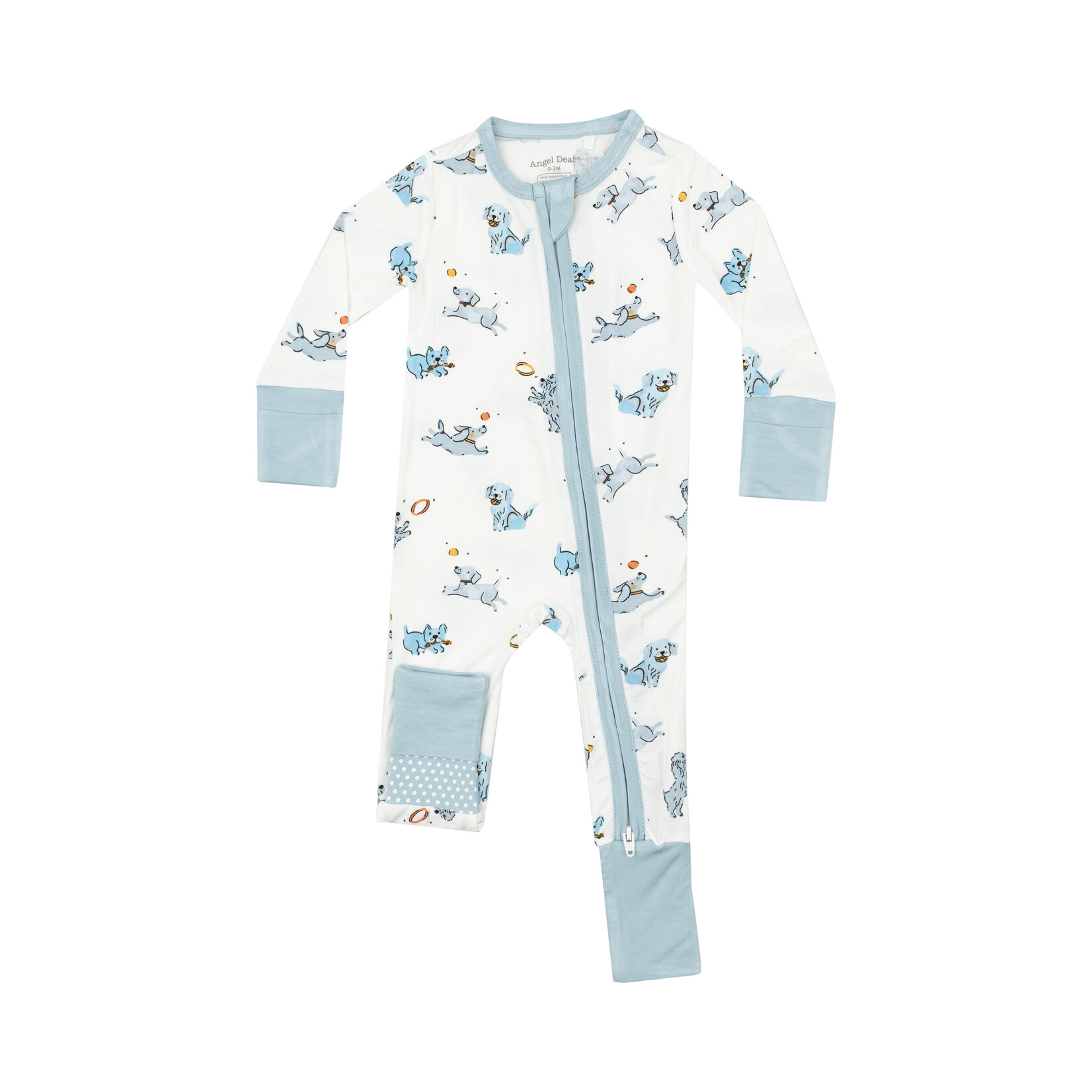 Angel Dear Playful Puppies Zip Romper