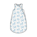 Angel Dear Blue Farm Toile Sleeping Blanket