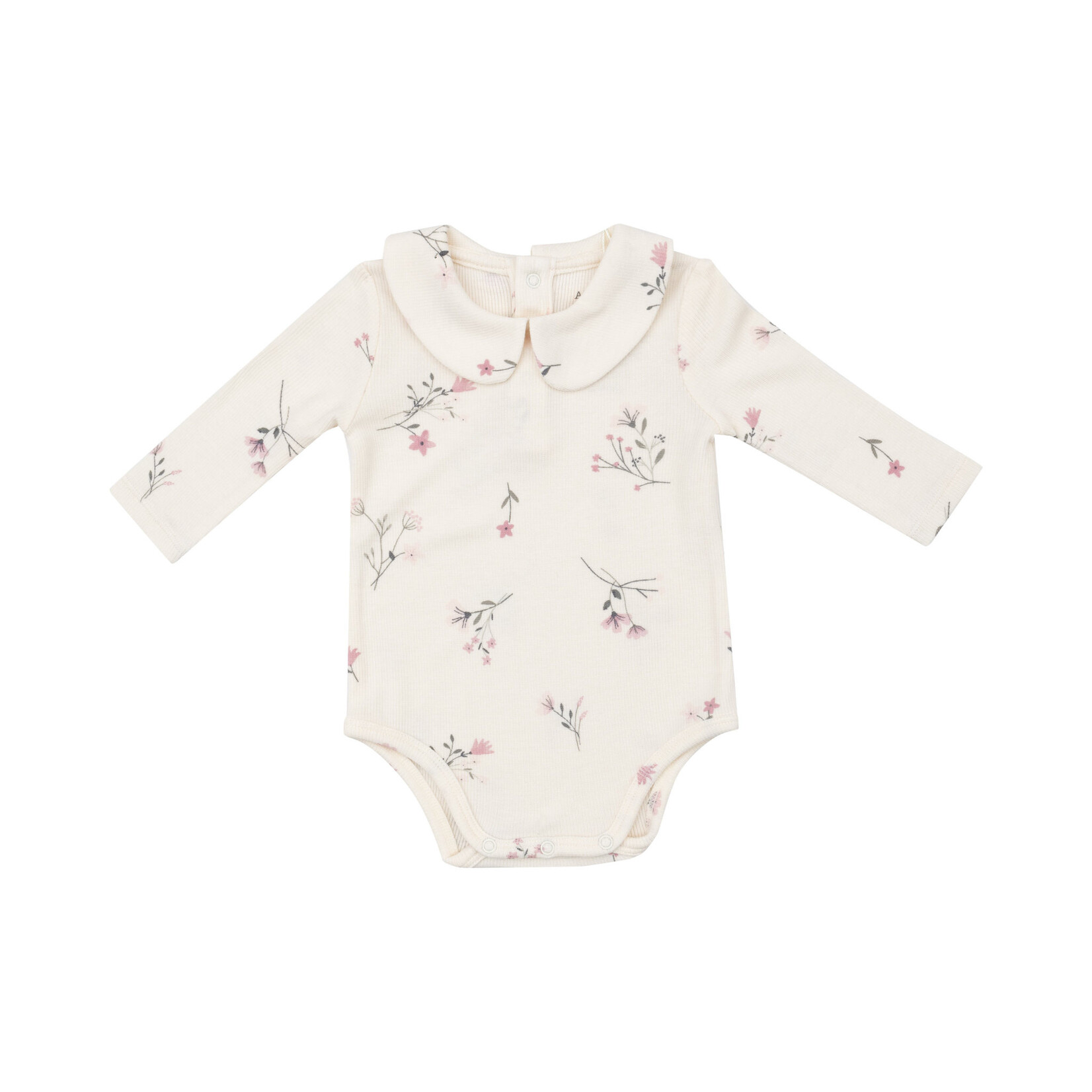 Angel Dear Ribbed Whispy Floral Onesie