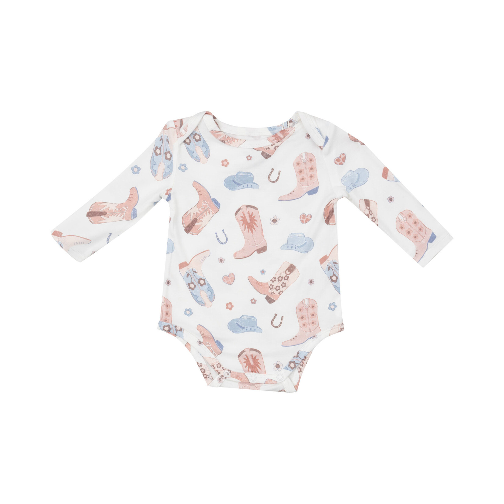 Angel Dear Pink Cowboy Boots Onesie