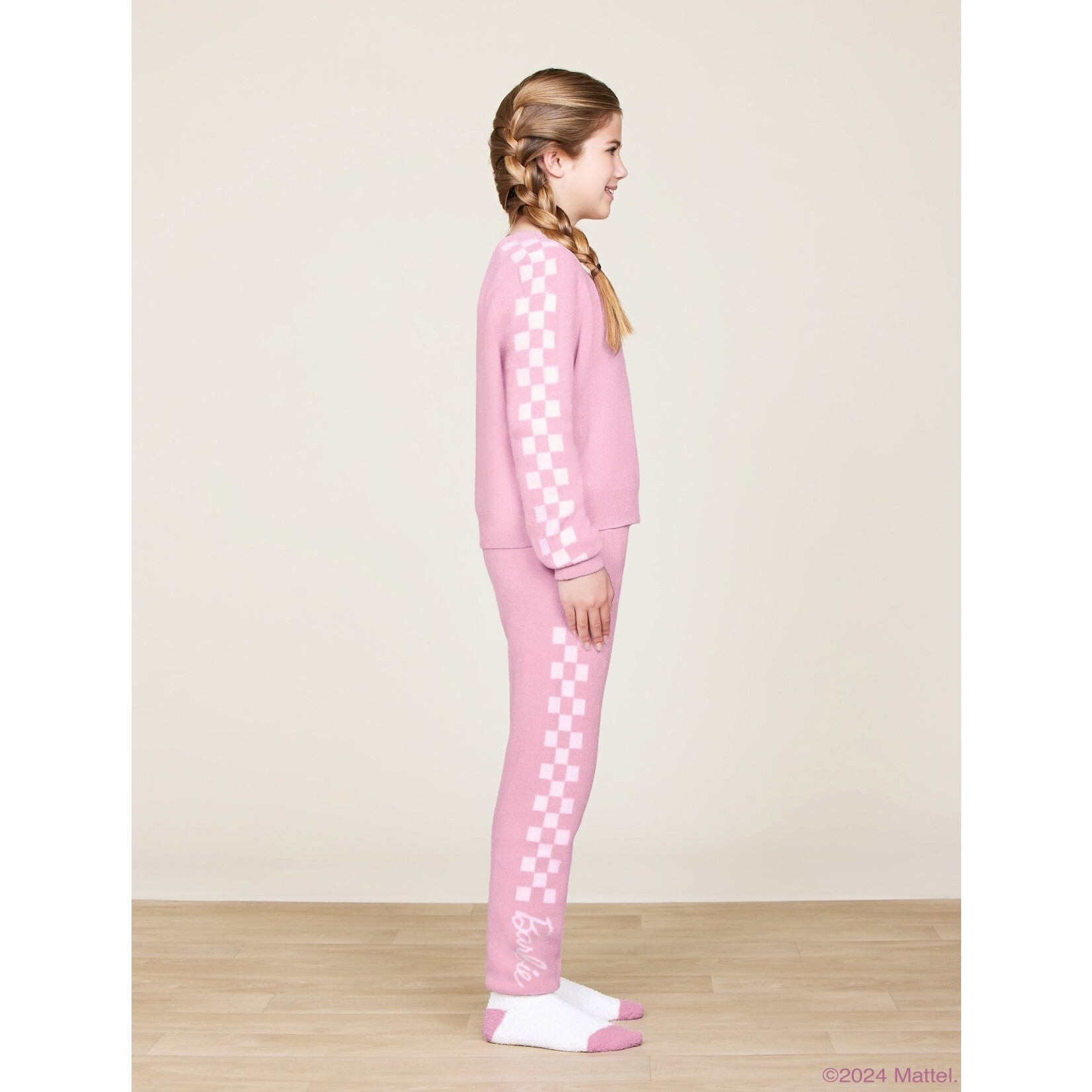 Barefoot Dreams Barbie Checkered Joggers