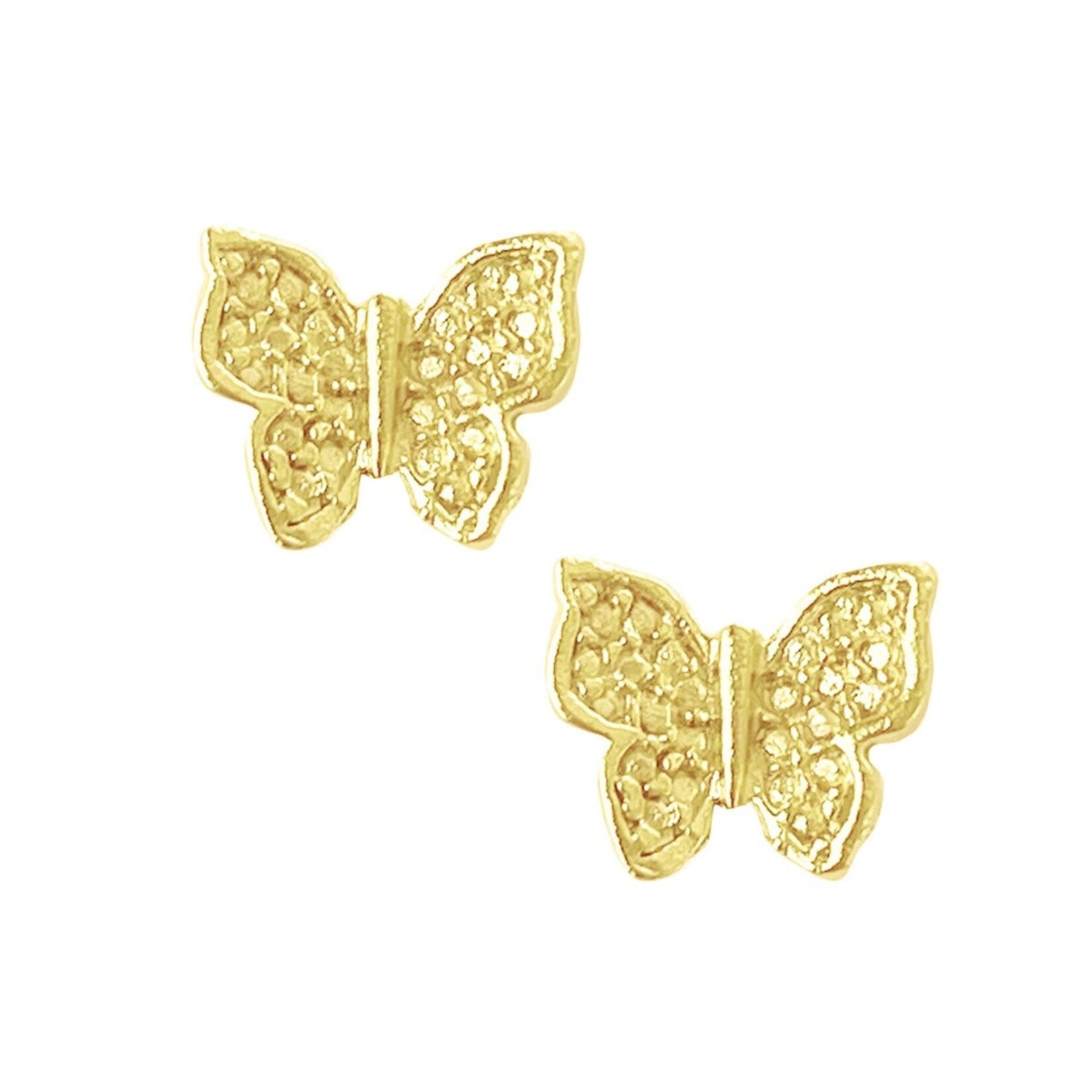 Susan Shaw Gold Stud Earrings