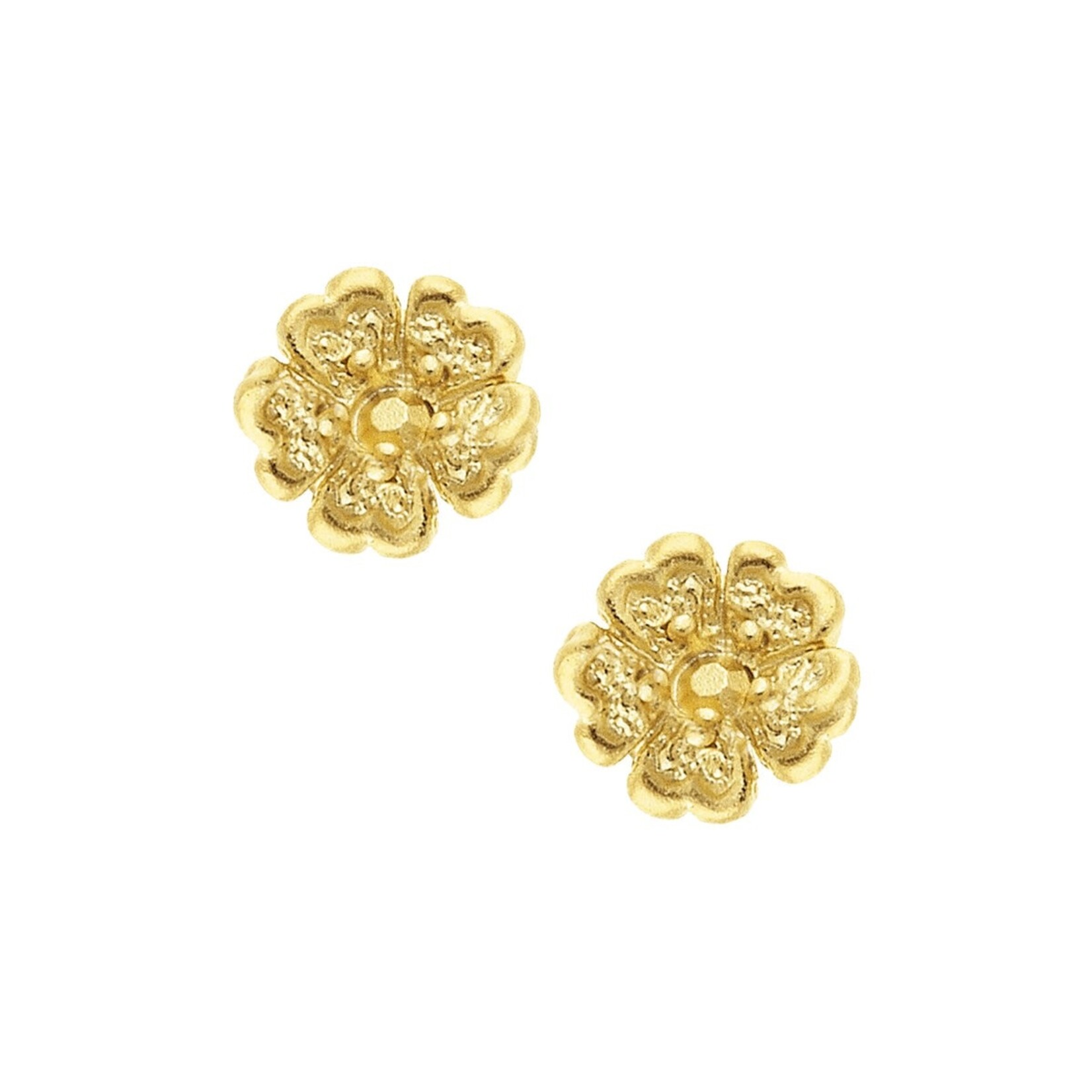 Susan Shaw Gold Stud Earrings