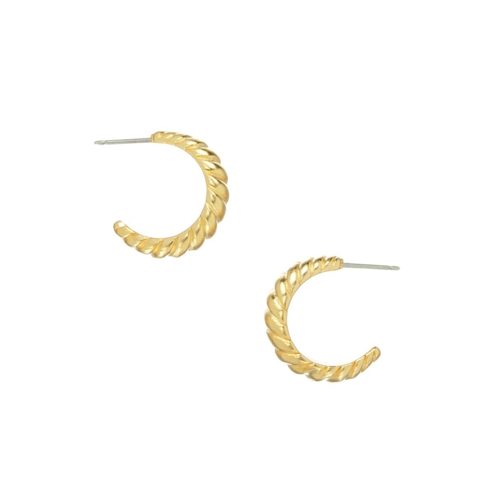 Susan Shaw Gold Shrimp Hoops