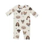 Angel Dear Vintage Puppy Faces Romper