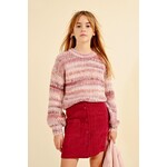 Molly Bracken Pink Heathered Sweater