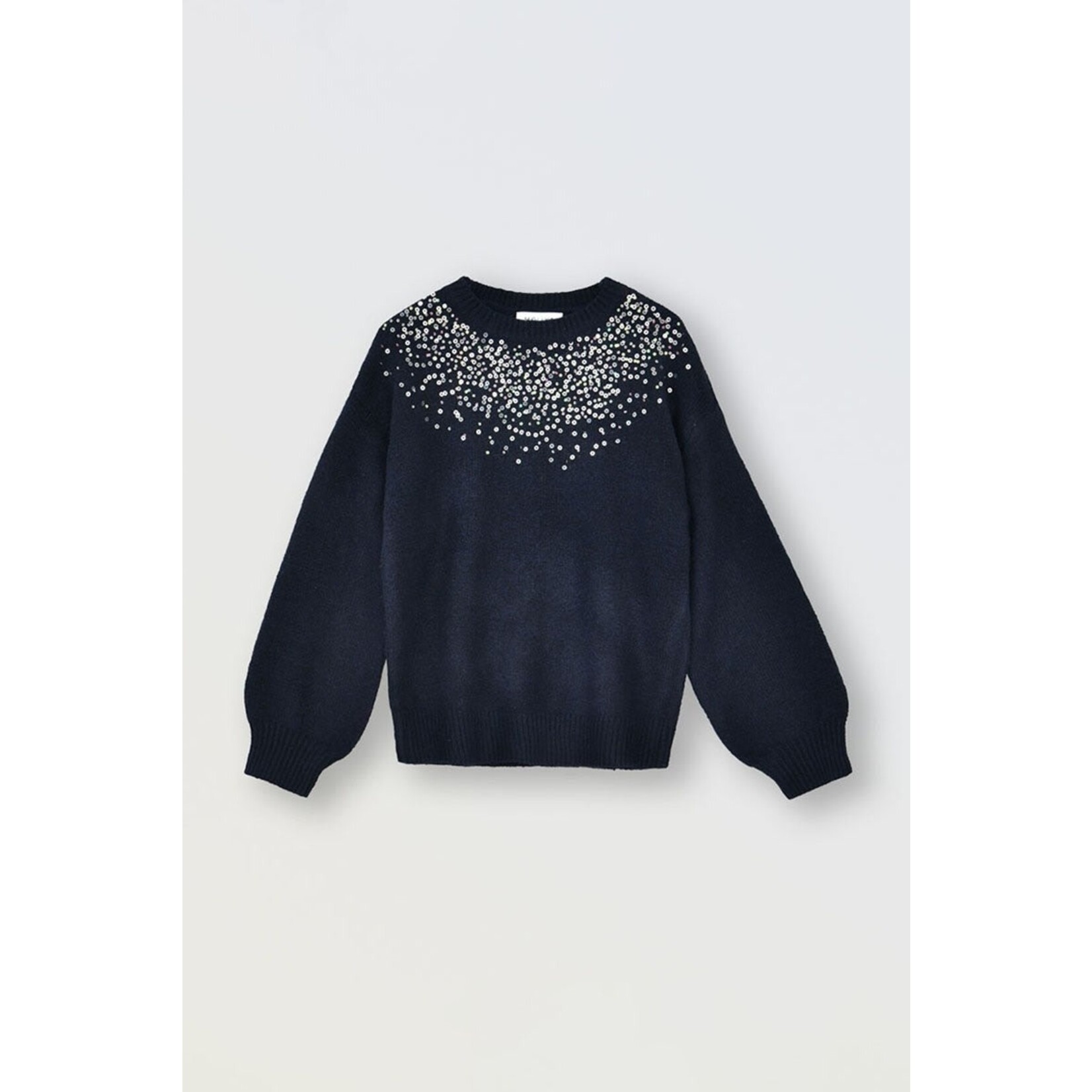 Molly Bracken Navy Sequin Sweater