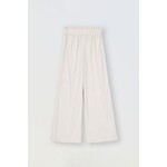 Molly Bracken Off White Velvet Wide Pants