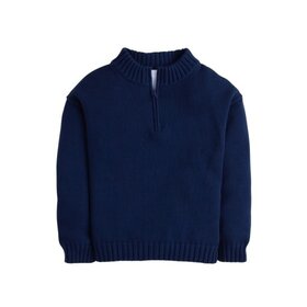 Little English Quarter Zip Sweater Navy