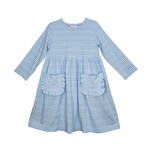 Delaney Blue Stripe Knit Pocket Dress